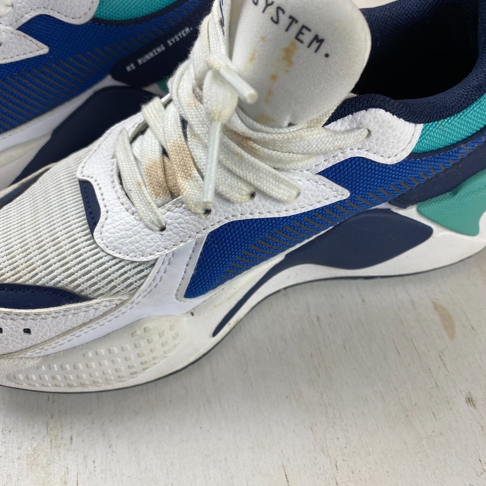 Puma RS-X Size 5C Men Kids, Size 6.5 Womens Running System Teal Blue Black Shoe - Picture 6 of 13